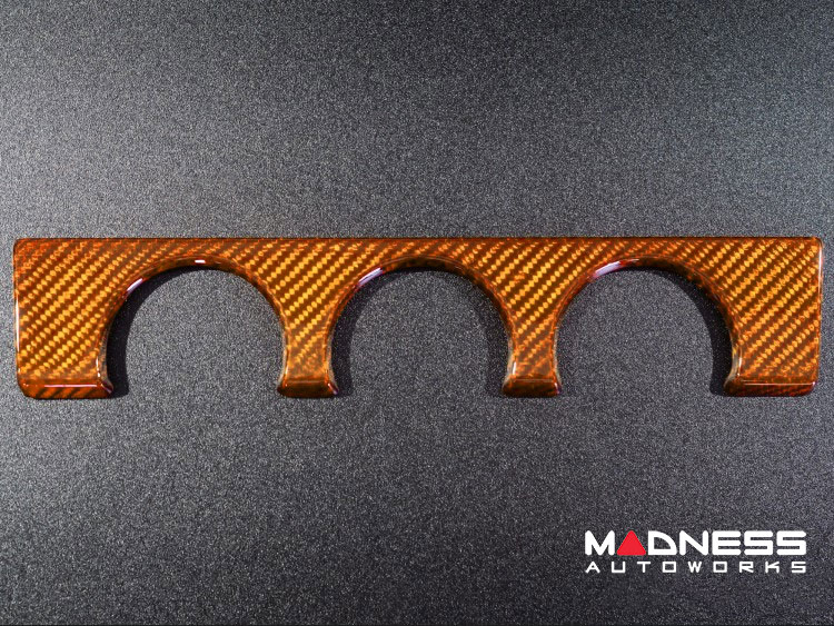 Jaguar F-TYPE Interior Trim - Carbon Fiber - Center Console Cover - Orange Candy